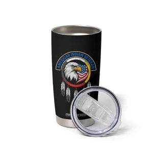 American Indian Veteran Tumbler Cup Native American Veteran Eagle Dreamcatcher TS11 Print Your Wear