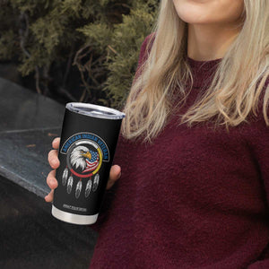 American Indian Veteran Tumbler Cup Native American Veteran Eagle Dreamcatcher TS11 Print Your Wear