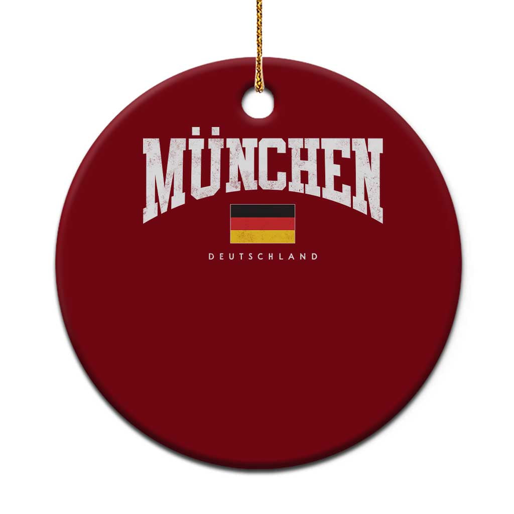 Munchen Deutschland Germany Ceramic Ornament Vintage Athletic Sports Design