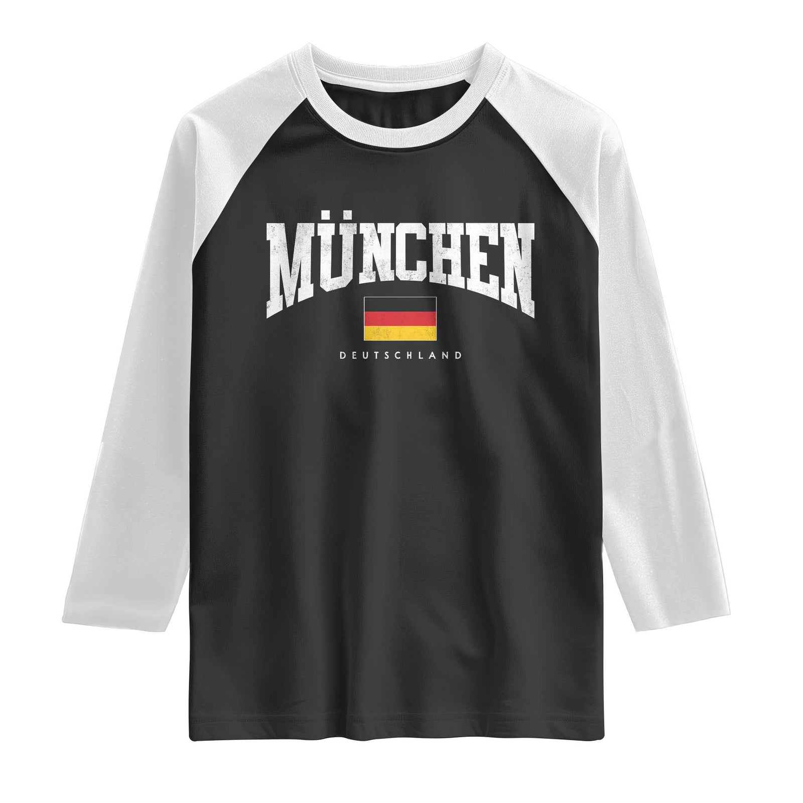 Munchen Deutschland Germany Raglan Shirt Vintage Athletic Sports Design