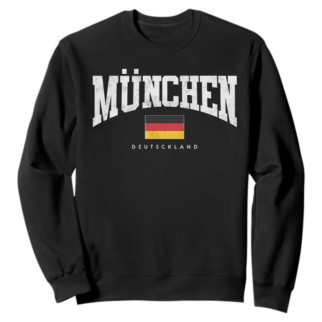 Munchen Deutschland Germany Sweatshirt Vintage Athletic Sports Design
