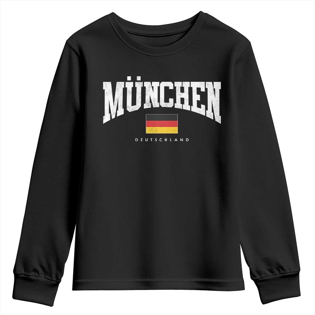 Munchen Deutschland Germany Youth Sweatshirt Vintage Athletic Sports Design