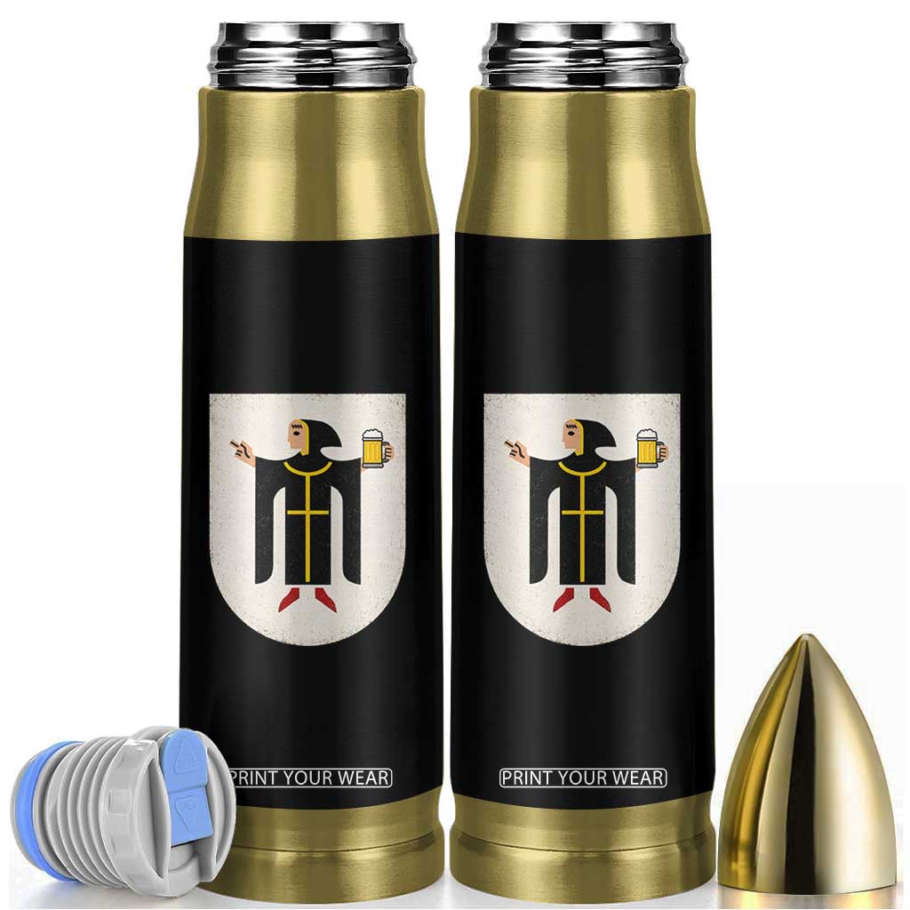 Funny Munich Oktoberfest Munchen Coat of Arms Bullet Tumbler Münchner Kindl Beer Drinking
