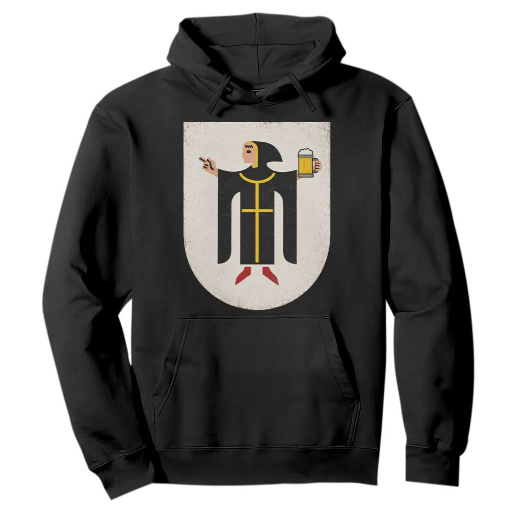 Funny Munich Oktoberfest Munchen Coat of Arms Hoodie Münchner Kindl Beer Drinking
