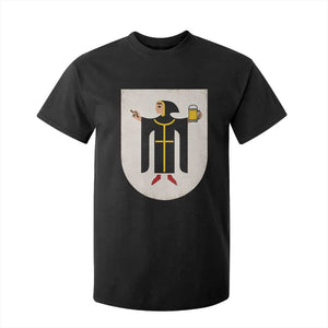 Funny Munich Oktoberfest Munchen Coat of Arms T Shirt For Kid Münchner Kindl Beer Drinking