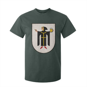 Funny Munich Oktoberfest Munchen Coat of Arms T Shirt For Kid Münchner Kindl Beer Drinking
