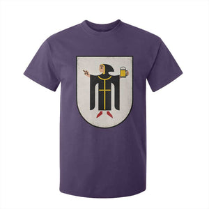 Funny Munich Oktoberfest Munchen Coat of Arms T Shirt For Kid Münchner Kindl Beer Drinking
