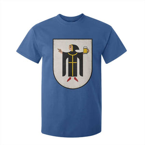 Funny Munich Oktoberfest Munchen Coat of Arms T Shirt For Kid Münchner Kindl Beer Drinking