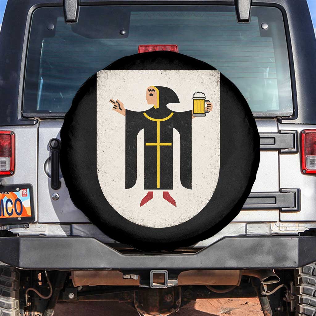Funny Munich Oktoberfest Munchen Coat of Arms Spare Tire Cover Münchner Kindl Beer Drinking