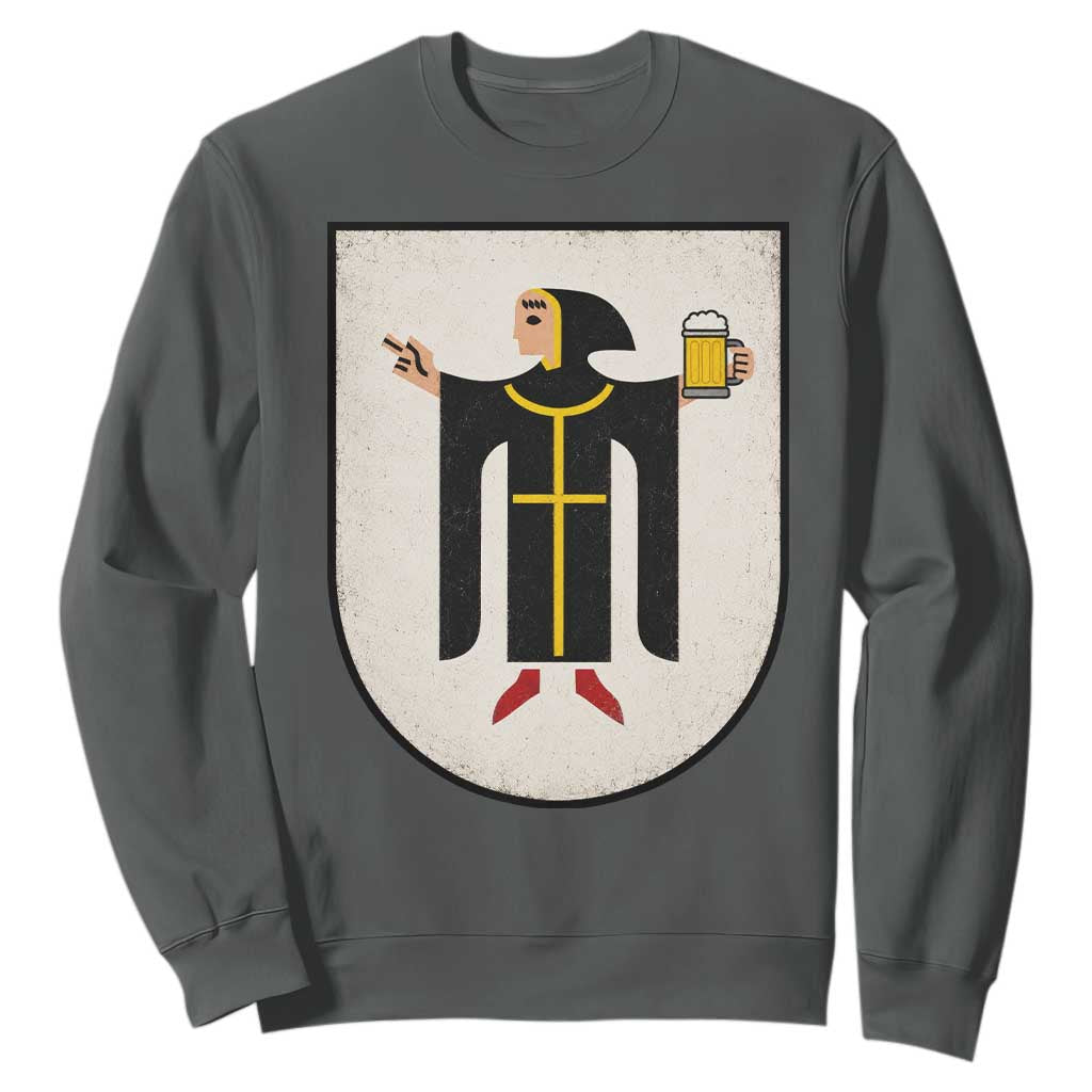 Funny Munich Oktoberfest Munchen Coat of Arms Sweatshirt Münchner Kindl Beer Drinking