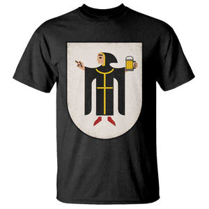 Funny Munich Oktoberfest Munchen Coat of Arms T Shirt Münchner Kindl Beer Drinking