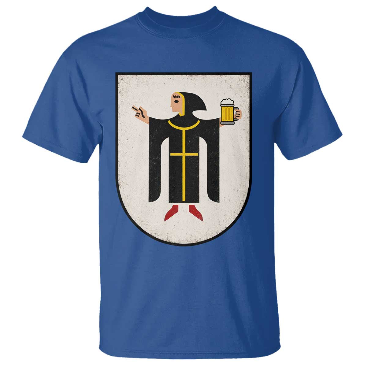 Funny Munich Oktoberfest Munchen Coat of Arms T Shirt Münchner Kindl Beer Drinking