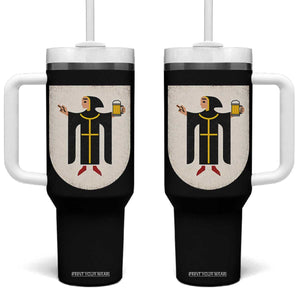 Funny Munich Oktoberfest Munchen Coat of Arms Tumbler With Handle Münchner Kindl Beer Drinking