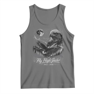 Fly High Jackie Eagle Tank Top Memorial Tribute Nature Supports California Wildlife TS11 Black Heather Print Your Wear