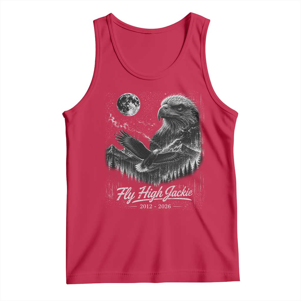 Fly High Jackie Eagle Tank Top Memorial Tribute Nature Supports California Wildlife TS11 Red Print Your Wear