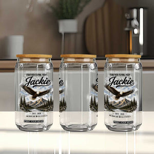 Jackie Bald Eagle Memorial Tribute Glass Can Forever Flying High Big Bear California 2012 2026 TS11 Print Your Wear