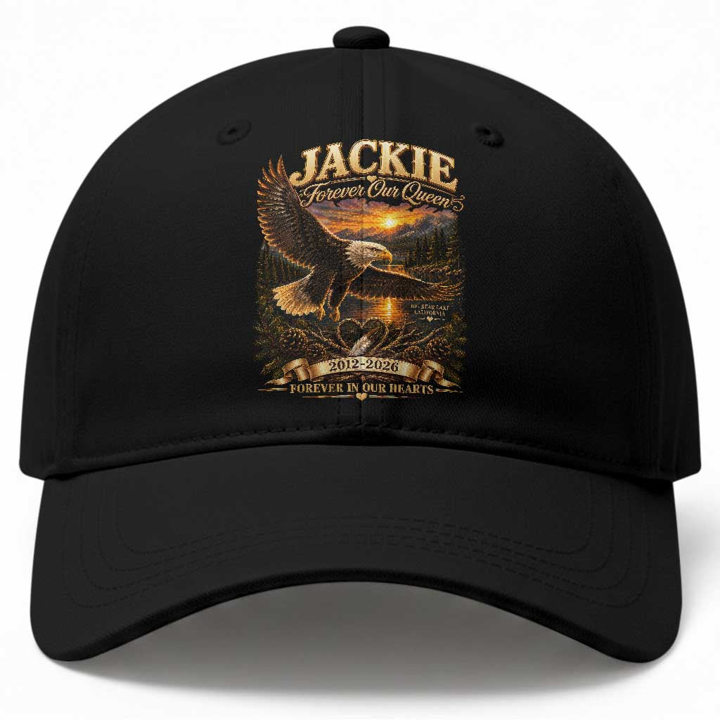 Jackie The Eagle Big Bear Lake California Baseball Cap Forever Our Queen And In Our Hearts Wildlife Supports TS11 Print Your Wear