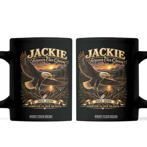 Jackie The Eagle Big Bear Lake California Coffee Mug Forever Our Queen And In Our Hearts Wildlife Supports TS11 Black Print Your Wear