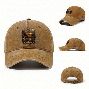 Jackie The Eagle Big Bear Lake California Washed Cotton Baseball Cap Forever Our Queen And In Our Hearts Wildlife Supports TS11 Washed Cap Universal Fit Yellow Ochre Print Your Wear