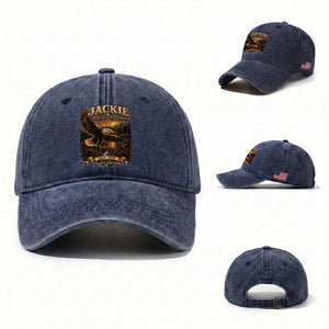 Jackie The Eagle Big Bear Lake California Washed Cotton Baseball Cap Forever Our Queen And In Our Hearts Wildlife Supports TS11 Washed Cap Universal Fit Navy Print Your Wear