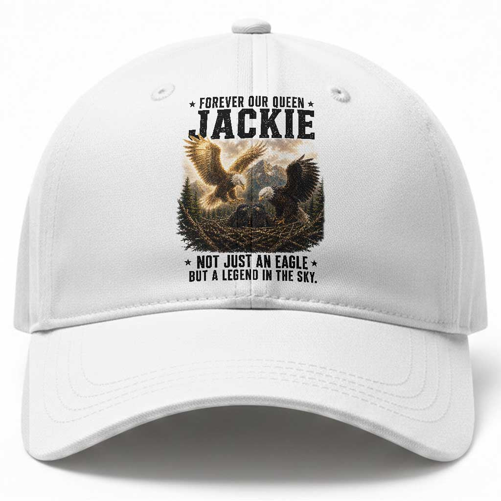 Jackie Bald Eagle Baseball Cap Forever Our Queen Not Just An Eagle But A Legend In The Sky TS11 Print Your Wear
