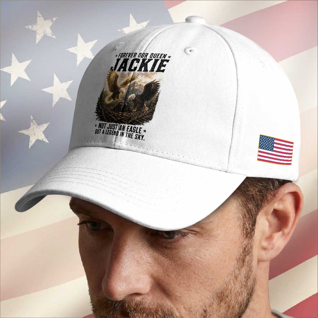 Jackie Bald Eagle Baseball Cap Forever Our Queen Not Just An Eagle But A Legend In The Sky TS11 Print Your Wear