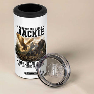 Jackie Bald Eagle 4 in 1 Can Cooler Tumbler Forever Our Queen Not Just An Eagle But A Legend In The Sky TS11 Print Your Wear