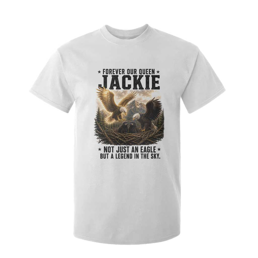 Jackie Bald Eagle T Shirt For Kid Forever Our Queen Not Just An Eagle But A Legend In The Sky TS11 White Print Your Wear