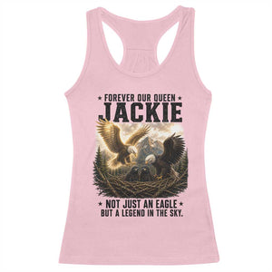 Jackie Bald Eagle Racerback Tank Top Forever Our Queen Not Just An Eagle But A Legend In The Sky TS11 Light Pink Print Your Wear