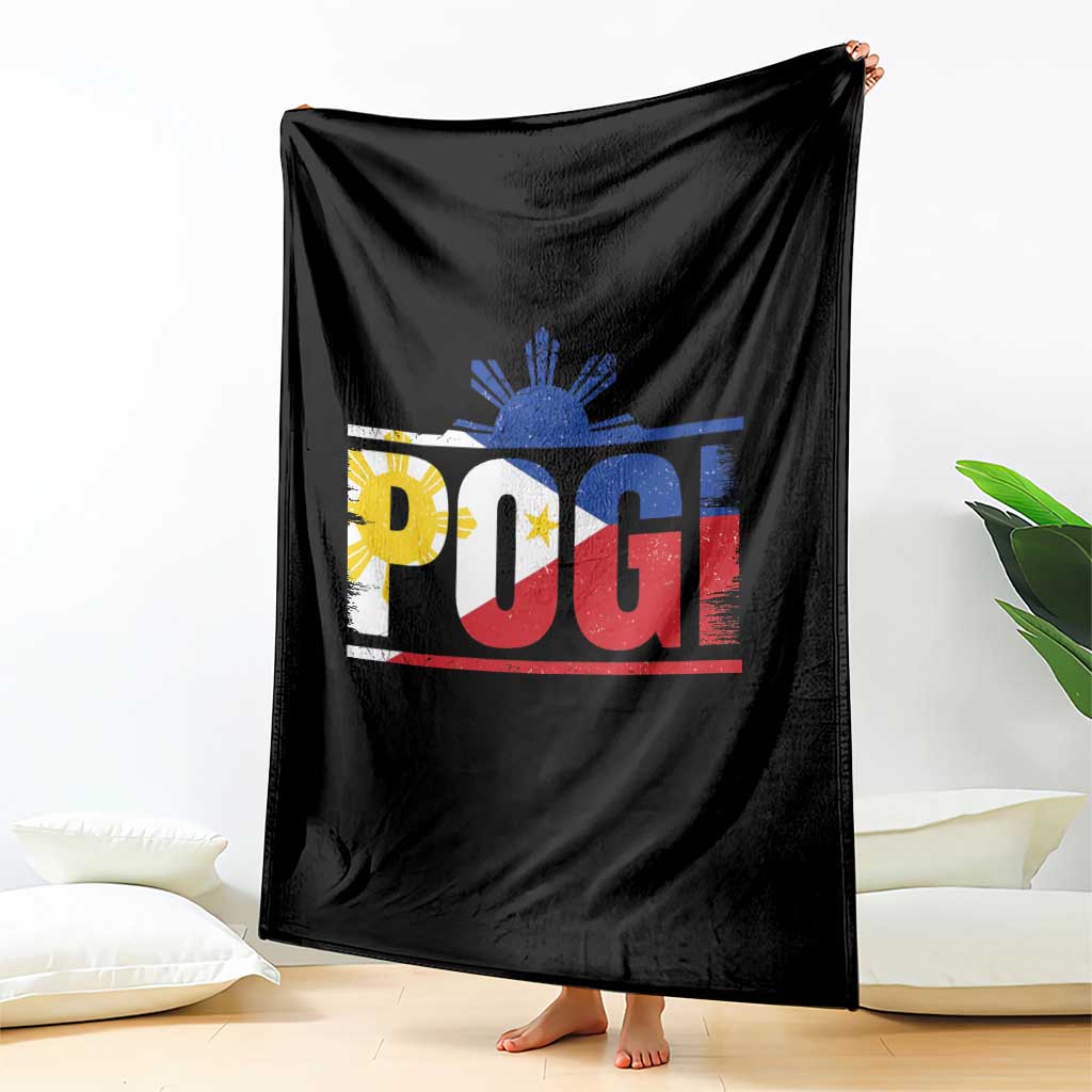 Pogi Filipino Slang Filipino Flag Pinoy Sun And Star Throw Blanket TS11 Print Your Wear