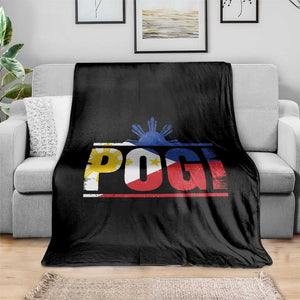 Pogi Filipino Slang Filipino Flag Pinoy Sun And Star Throw Blanket - Print Your Wear