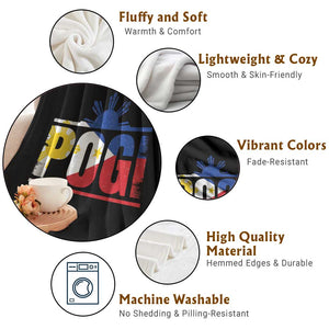 Pogi Filipino Slang Filipino Flag Pinoy Sun And Star Throw Blanket - Print Your Wear