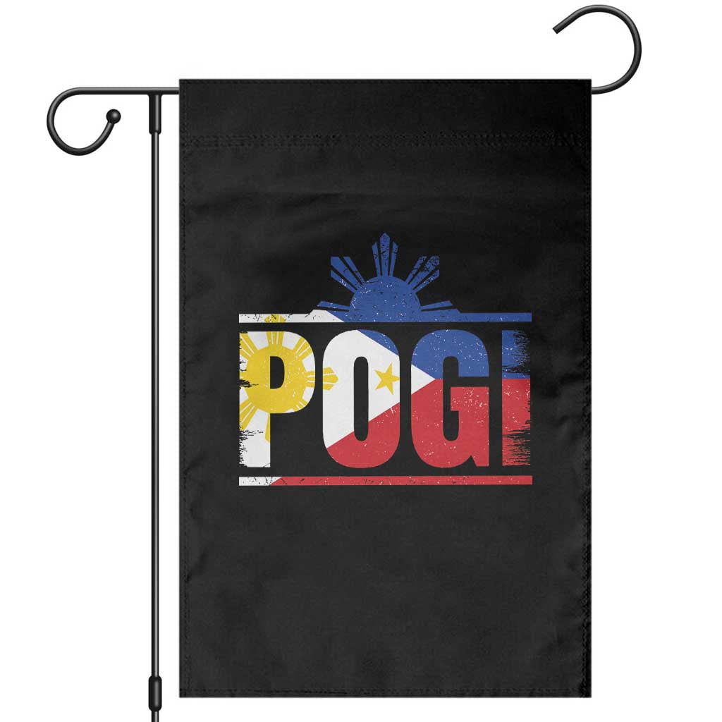 Pogi Filipino Slang Filipino Flag Pinoy Sun And Star Garden Flag TS11 Black Print Your Wear