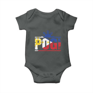 Pogi Filipino Slang Filipino Flag Pinoy Sun And Star Baby Onesie TS11 Dark Heather Print Your Wear