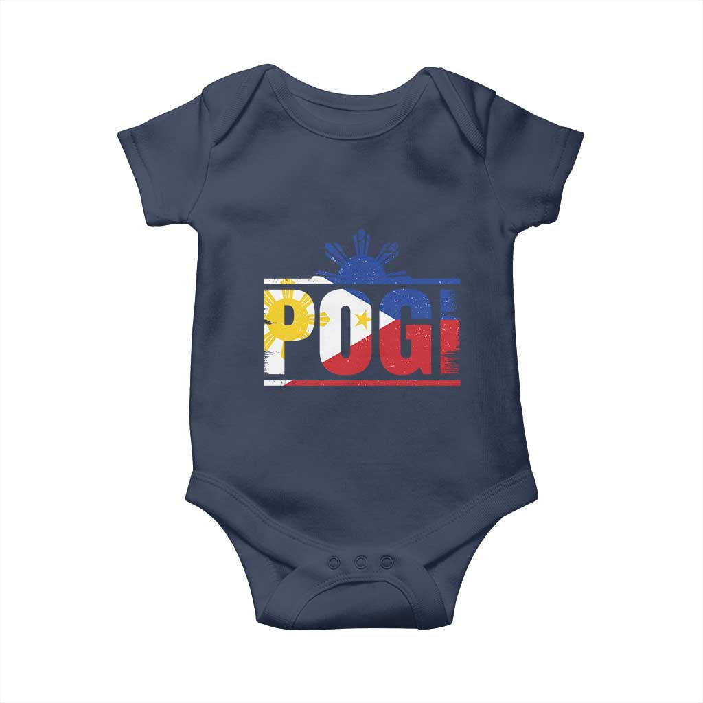 Pogi Filipino Slang Filipino Flag Pinoy Sun And Star Baby Onesie TS11 Navy Print Your Wear