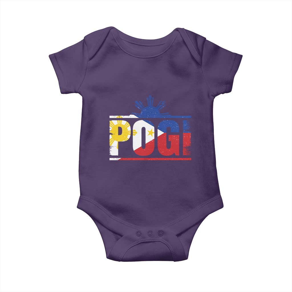 Pogi Filipino Slang Filipino Flag Pinoy Sun And Star Baby Onesie TS11 Purple Print Your Wear