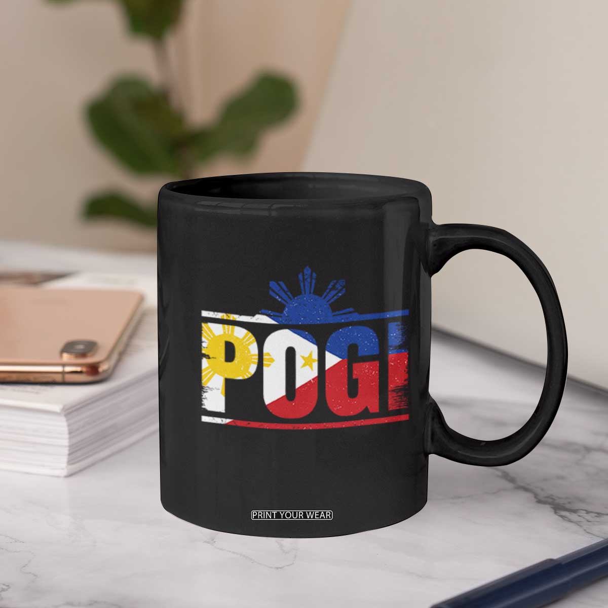 Pogi Filipino Slang Filipino Flag Pinoy Sun And Star Coffee Mug TS11 Print Your Wear