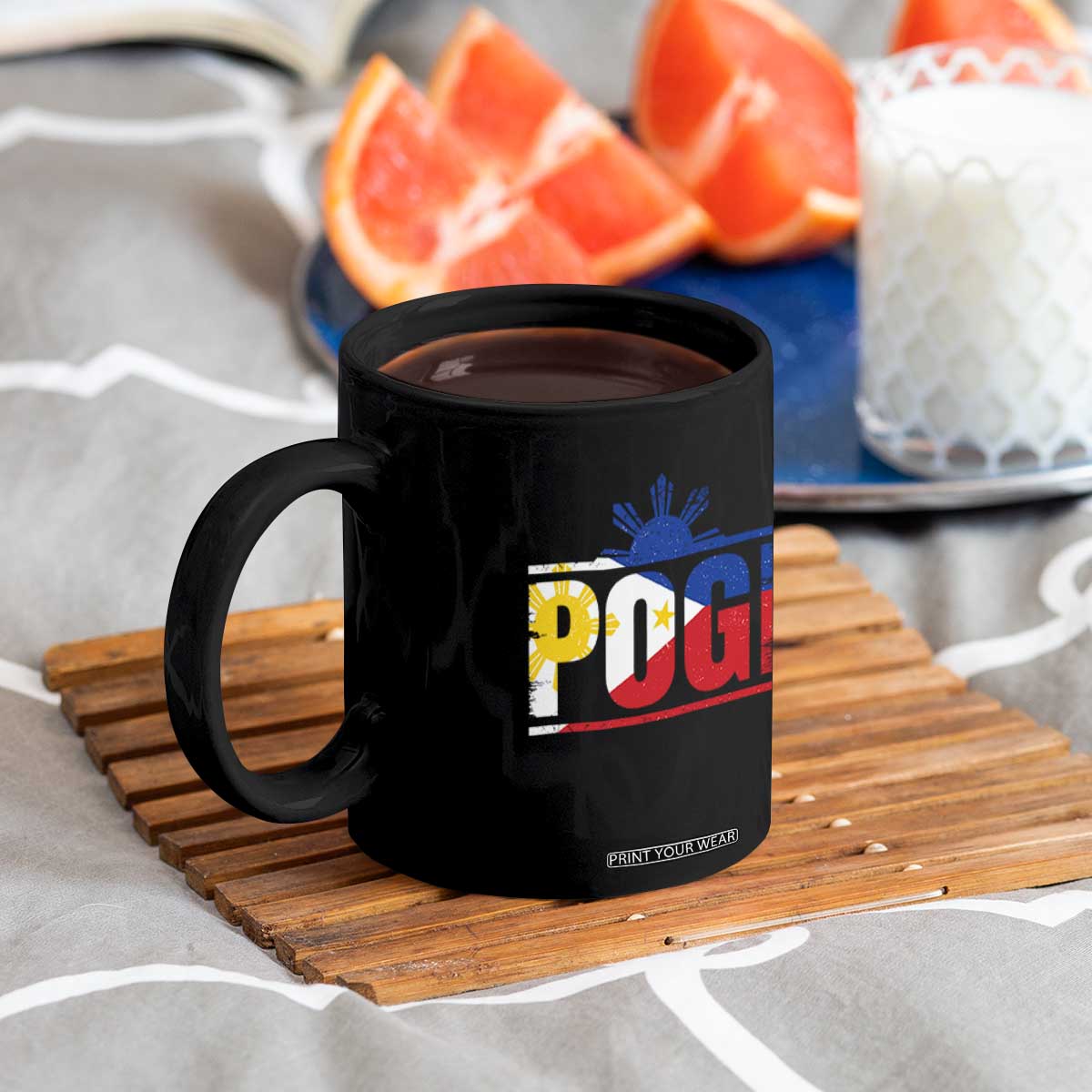 Pogi Filipino Slang Filipino Flag Pinoy Sun And Star Coffee Mug TS11 Print Your Wear