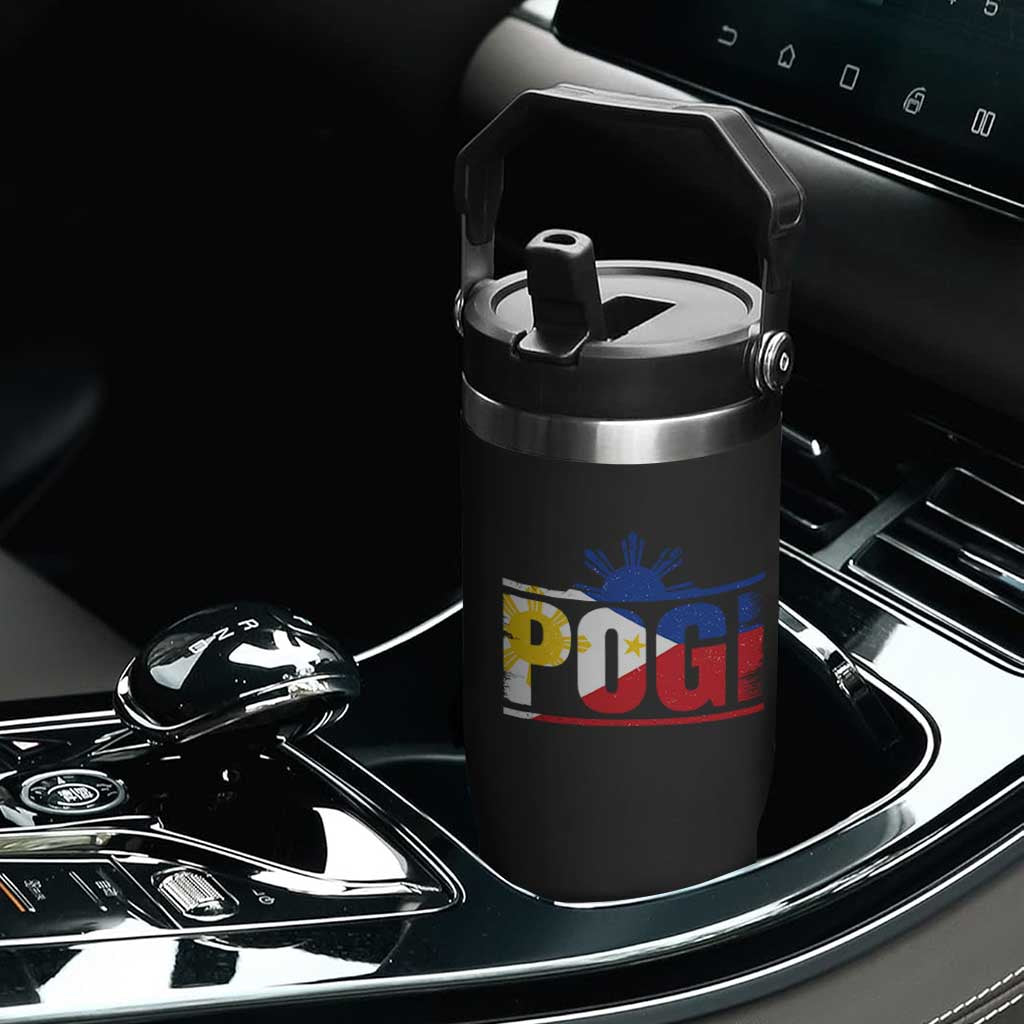 Pogi Filipino Slang Filipino Flag Pinoy Sun And Star Flip Straw Tumbler TS11 Print Your Wear