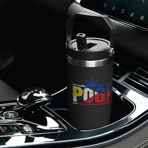 Pogi Filipino Slang Filipino Flag Pinoy Sun And Star Flip Straw Tumbler TS11 Print Your Wear