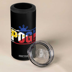 Pogi Filipino Slang Filipino Flag Pinoy Sun And Star 4 in 1 Can Cooler Tumbler TS11 Print Your Wear