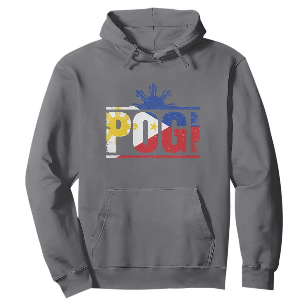 Pogi Filipino Slang Filipino Flag Pinoy Sun And Star Hoodie TS11 Charcoal Print Your Wear