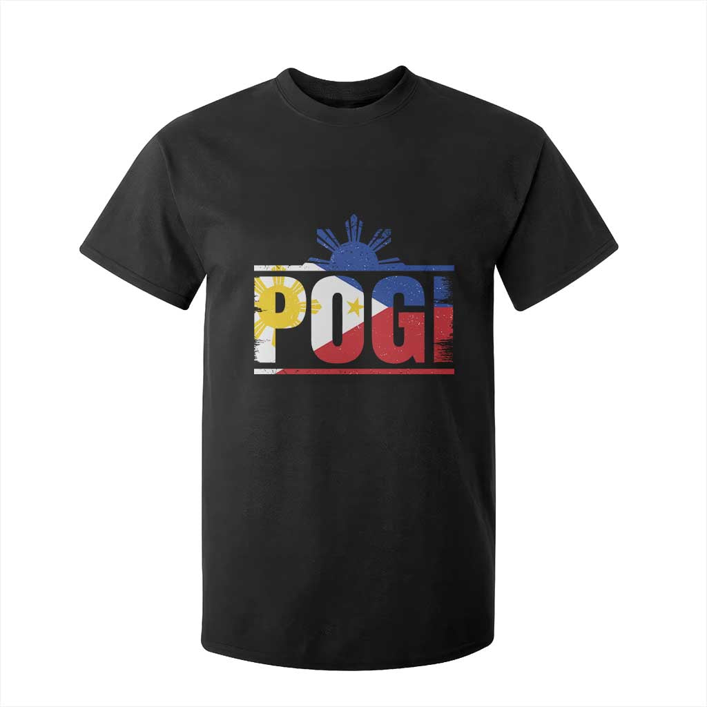 Pogi Filipino Slang Filipino Flag Pinoy Sun And Star T Shirt For Kid TS11 Black Print Your Wear