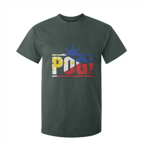 Pogi Filipino Slang Filipino Flag Pinoy Sun And Star T Shirt For Kid TS11 Dark Forest Green Print Your Wear