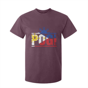Pogi Filipino Slang Filipino Flag Pinoy Sun And Star T Shirt For Kid TS11 Maroon Print Your Wear