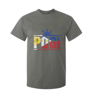 Pogi Filipino Slang Filipino Flag Pinoy Sun And Star T Shirt For Kid TS11 Military Green Print Your Wear