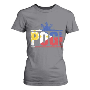 Pogi Filipino Slang Filipino Flag Pinoy Sun And Star T Shirt For Women TS11 Charcoal Print Your Wear
