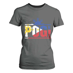 Pogi Filipino Slang Filipino Flag Pinoy Sun And Star T Shirt For Women TS11 Dark Heather Print Your Wear