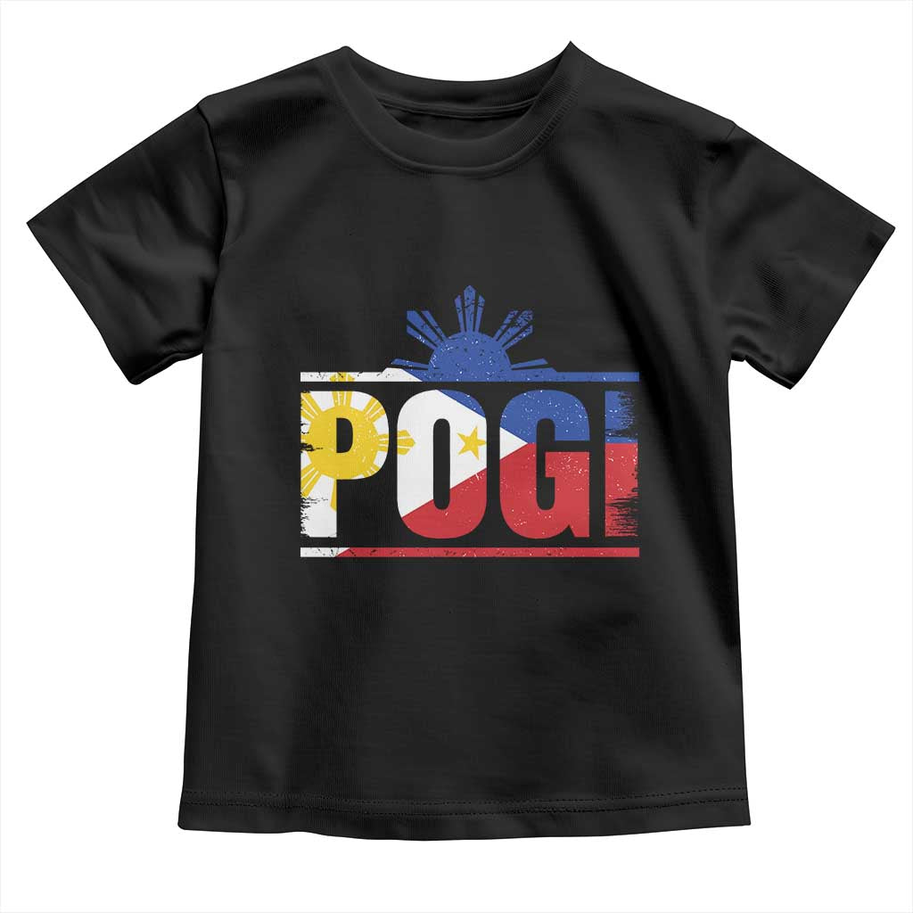 Pogi Filipino Slang Filipino Flag Pinoy Sun And Star Toddler T Shirt TS11 Black Print Your Wear