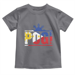 Pogi Filipino Slang Filipino Flag Pinoy Sun And Star Toddler T Shirt TS11 Charcoal Print Your Wear